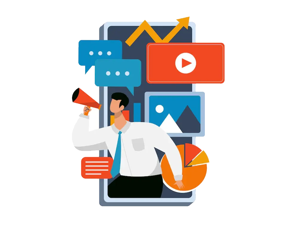 imagem ilustrativa do redator criando um novo conteúdo de marketing